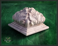 Load image into Gallery viewer, Square Post Finials , Square Staircase Newel Post Cap, Square bed cap