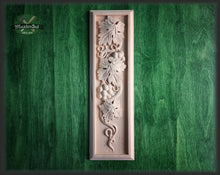 Load image into Gallery viewer, Millwork Wood Onlays For Fireplace, Interior decor appliques, 1pc, Home Wall Embellishments, Furniture Carving, Wood Onlay