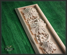 Load image into Gallery viewer, Millwork Wood Onlays For Fireplace, Interior decor appliques, 1pc, Home Wall Embellishments, Furniture Carving, Wood Onlay