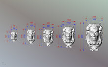 Load image into Gallery viewer, Green Man Onlay, Decorative Wooden Corbel, Antique Wood Shelf Bracket, Cornice Corbel Entablature