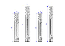 Load image into Gallery viewer, Perfect Carved Wooden Decorative Architectural, Set 2pc, Corbel Wood pilasters for Fireplace, Pair of Carved Wood Trim Post Pillars