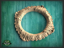 Load image into Gallery viewer, Chandelier Decor, Round Architectural Applique Rosette Onlay Detailed Acanthus Ornamentation