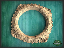 Load image into Gallery viewer, Chandelier Decor, Round Architectural Applique Rosette Onlay Detailed Acanthus Ornamentation
