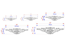 Load image into Gallery viewer, Wooden Applique for Furniture Wholesale Supplier, Wood Onlay, 1pc, Home Wall Embellishments, Furniture Carving, Wood Onlay