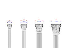 Load image into Gallery viewer, Corinthian pilaster column classic flute Ionic, Carved Wood Trim Post Pillars