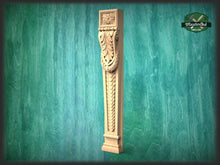 Load image into Gallery viewer, Perfect Carved Wooden Fireplase Corbel, Fireplace mantel Corbel , Corbel Wood pilaster for Fireplace,