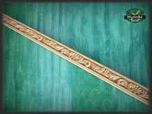 Load image into Gallery viewer, Ornate wooden molding with acanthus leaves, 40" Ornate molding panel from oak, Carved wooden Baguette