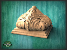 Load image into Gallery viewer, Square Post Cap , Square Staircase Newel Post Cap, Square bed cap, Square base finial, Pillar top