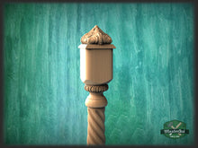 Load image into Gallery viewer, Square Post Cap , Square Staircase Newel Post Cap, Square bed cap, Square base finial, Pillar top