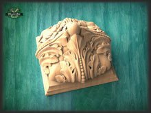 Load image into Gallery viewer, Square Post Cap , Square Staircase Newel Post Cap, Square bed cap, Square base finial, Pillar top