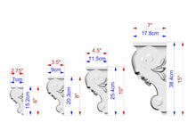 Load image into Gallery viewer, Corbel Skull made of wood, Unpainted, Decorative Carved Wooden Corbel, 1pc, Home Wall Embellishments, wood onlays, wood wall art decor