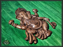Load image into Gallery viewer, Lord Ganesh Wood Carving , Lord Ganesh Ashwood Panel, Wood carving, Hindu art