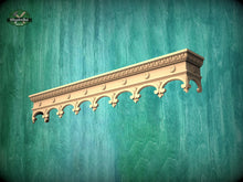 Load image into Gallery viewer, Wooden Window Valance, Cornice Board, Baroque Pelmet,  Antique classic carved curtain rod of wood pelmet