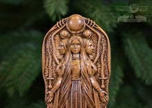 Load image into Gallery viewer, Hecate Goddess of Magic Black Statue, Hecate key, Witch statue, Pagan home altar, witches, wicca statue, druid, witchcraft, hecate altar