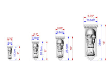 Load image into Gallery viewer, Elegant Gothic Skull Corbel made of wood, Unpainted, Decorative Carved Wooden Corbel, Home Wall Embellishments