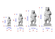 Load image into Gallery viewer, Bear Wooden Finial for Staircase Newel Post, Bear finial bed post, Bear statue of wood, Decorative Newel Post Cap Animal