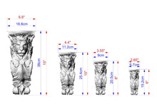 Load image into Gallery viewer, Corbel Lion of wood, Unpainted, Decorative Carved Wooden Corbel, 1pc, Home Wall Embellishments, wood onlays, wood wall art decor