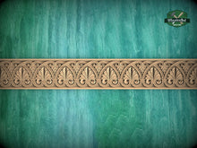 Load image into Gallery viewer, Rococo solid wood moulding with sea shells, 40" classical wood cabinet moulding