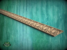 Load image into Gallery viewer, Rococo solid wood moulding with sea shells, 40" classical wood cabinet moulding