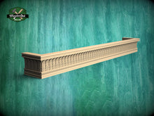 Load image into Gallery viewer, Wooden Window Valance with acantus leaves, Cornice Board, Baroque Pelmet,  Antique classic carved curtain rod of wood pelmet