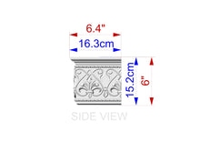 Load image into Gallery viewer, Wooden Window Pelmet, Cornice Board, Baroque Pelmet,  Antique classic carved curtain rod of wood pelmet