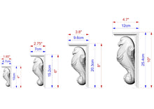 Load image into Gallery viewer, Ealge Corbel of Wood, Unpainted, Eagle bracket Carved Wooden Corbel, Home Wall Embellishments, wood onlays, wood wall art decor