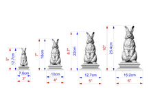 Load image into Gallery viewer, Rabbit version #2 Wooden Finial for Staircase Newel Post, Rabbit finial bed post, Rabbit statue of wood, Wooden Rabbit statue cap
