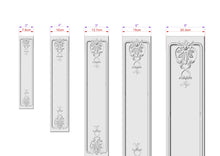 Load image into Gallery viewer, Traditional antique style carved floral pilaster, Unfinished, column classic flute ionic, Carved Wood Trim Post Pillars