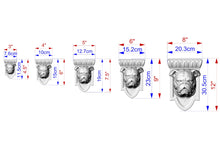 Load image into Gallery viewer, Bulldog Corbel made of wood, Unpainted, Bulldog bust Decorative Carved Wooden Corbel, Home Wall Embellishments