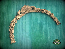 Load image into Gallery viewer, Wood Arch Wall Decor hardwood onlay, 1pc, Home Wall Embellishments, Furniture Carving, Wood Onlay