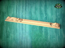 Load image into Gallery viewer, Carved pilaster od wood, Antique style decorative wooden pilaster, column classic flute ionic, Carved Wood Trim Post Pillars