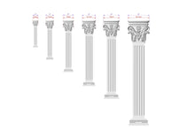Load image into Gallery viewer, Classic pilaster of wood, Antique style decorative wooden pilaster, column classic flute ionic, Carved Wood Trim Post Pillars