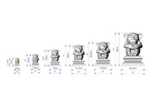 Load image into Gallery viewer, Gothic Imp wooden statue, Gargoyle finial bed post, Gargoyle statue of wood, Wooden Gargoyle statue cap