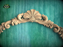 Load image into Gallery viewer, Wood Arch Wall Decor hardwood onlay, 1pc, Home Wall Embellishments, Furniture Carving, Wood Onlay