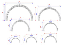 Load image into Gallery viewer, Carved Wood Arch - acanthus leaf, 1pc, Home Wall Embellishments, Furniture Carving, Wood Onlay