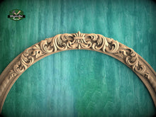Load image into Gallery viewer, Carved Wood Arch - acanthus leaf, 1pc, Home Wall Embellishments, Furniture Carving, Wood Onlay