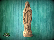 Load image into Gallery viewer, Virgin Mary Statue made of hardwood, Our Lady wooden ststue, Carved Wood Statue of Virgin Mary, Our Blessed Mother