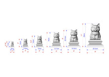 Load image into Gallery viewer, Kitty Statue made of wood, Kitten Wooden Finial for Staircase Newel Post, Cat finial bed post, Cat statue of wood