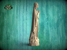Load image into Gallery viewer, Virgin Mary Statue made of hardwood, Our Lady wooden ststue, Carved Wood Statue of Virgin Mary, Our Blessed Mother
