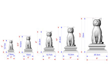 Load image into Gallery viewer, Cat Statue #2 made of wood, Cat Wooden Finial for Staircase Newel Post, Cat finial bed post, Cat statue of wood