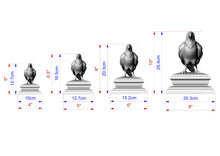 Load image into Gallery viewer, Raven Wooden Finial for Staircase Newel Post #2, Crow finial bed post, Corbie statue of wood, Decorative Newel Post Cap Bird Face