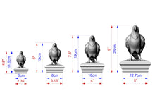 Load image into Gallery viewer, Raven Wooden Finial for Staircase Newel Post #1, Crow finial bed post, Corbie statue of wood, Decorative Newel Post Cap Bird Face