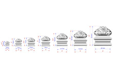 Load image into Gallery viewer, High Square Post Finials , Square Staircase Newel Post Cap, Square bed cap