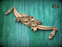 Load image into Gallery viewer, Carved Wood Aiguillette for Fireplace Mantel, 1pc, Home Wall Embellishments, Furniture Carving, Wood Onlay