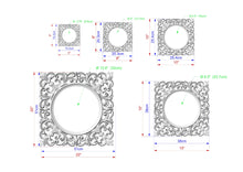 Load image into Gallery viewer, Classic Style Wooden Frames for Ceiling Chandeliers, Detailed Acanthus Ornamentation, Ceiling decor