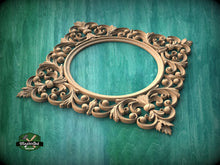 Load image into Gallery viewer, Classic Style Wooden Frames for Ceiling Chandeliers, Detailed Acanthus Ornamentation, Ceiling decor