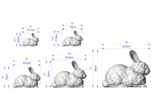 Load image into Gallery viewer, Lying Rabbit Wooden Finial for Staircase Newel Post, Rabbit finial bed post, Rabbit statue of wood, Wooden Rabbit statue cap