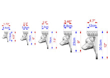 Load image into Gallery viewer, Irish Wolfhound Corbel made of wood, Unpainted, Irish Wolfhound bust Decorative Carved Wooden Corbel, Home Wall Embellishments