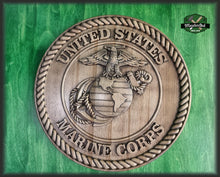 Load image into Gallery viewer, Marine Corps Seal made of wood, Coat of Arms of Marine Corps Seal eco product