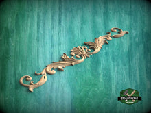 Load image into Gallery viewer, Ornate Baroque-Style Carved Wood Panel - Elegant Acanthus Leaf Wall Accent - Classic Home Decor